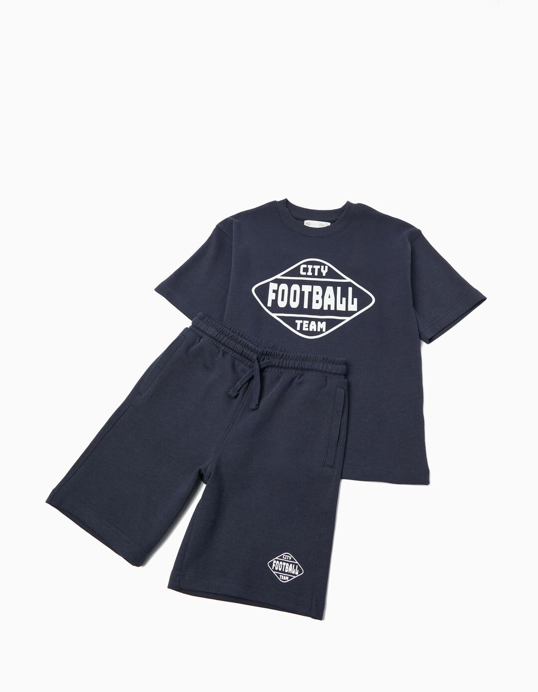 Conjunto T-shirt e Cal&ccedil;&otilde;es, Menino, Azul Escuro