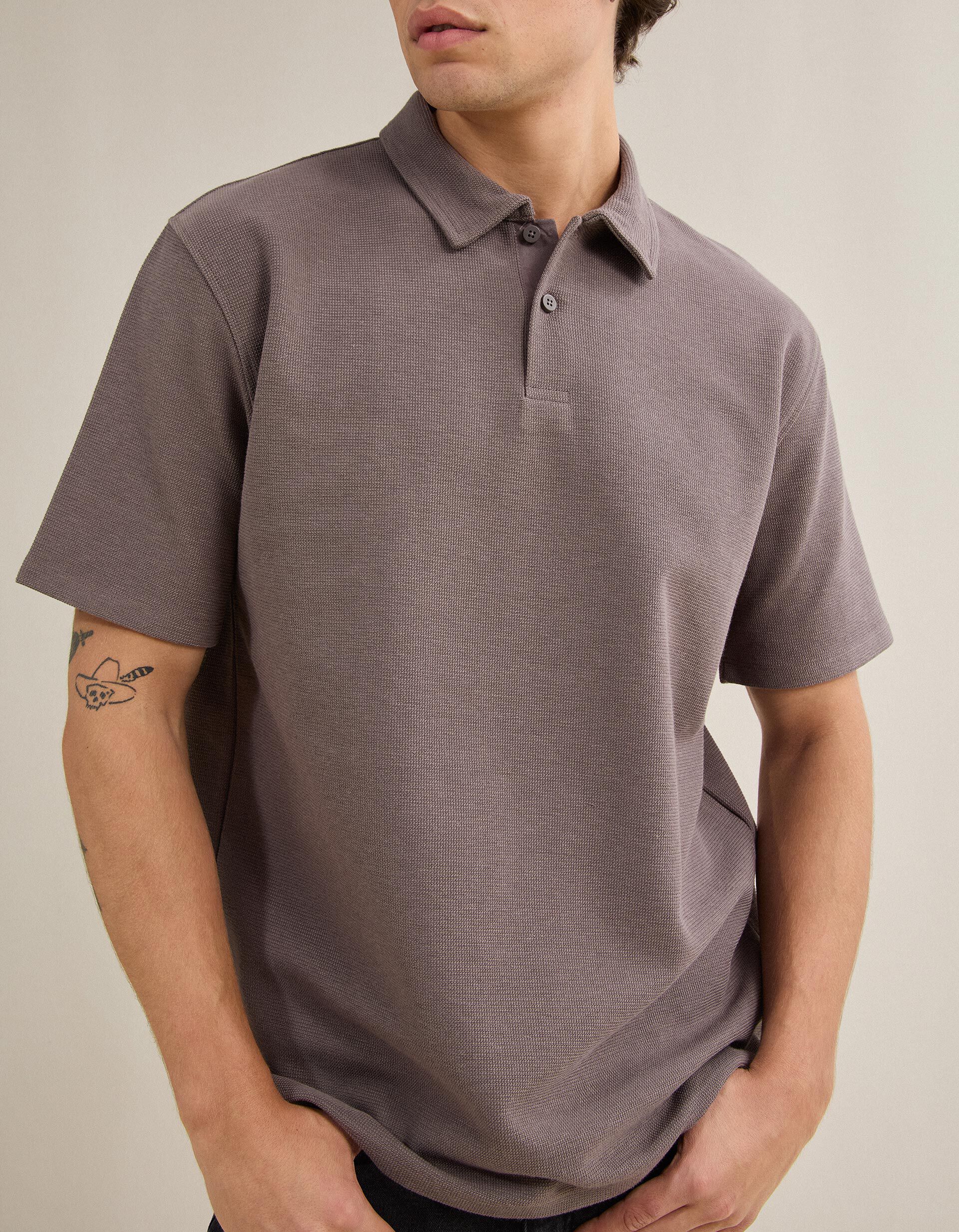 Comprar Online Polo Estruturado, Homem, Castanho Escuro