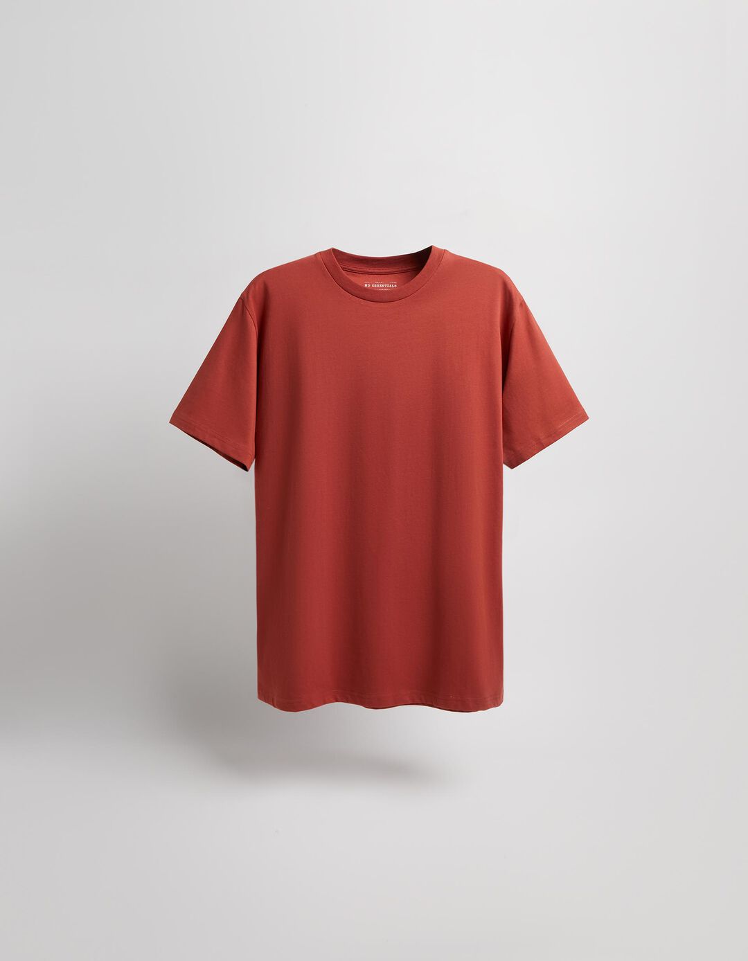 T-shirt Decote Redondo, Homem, Laranja