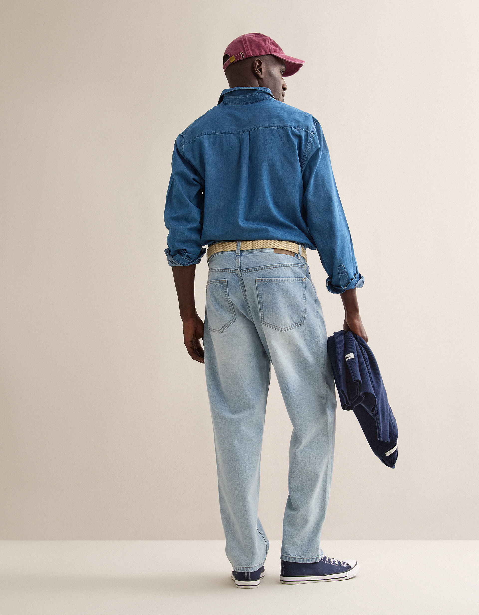 Comprar Online Cal&ccedil;as de Ganga 'Loose Fit', Homem, Azul