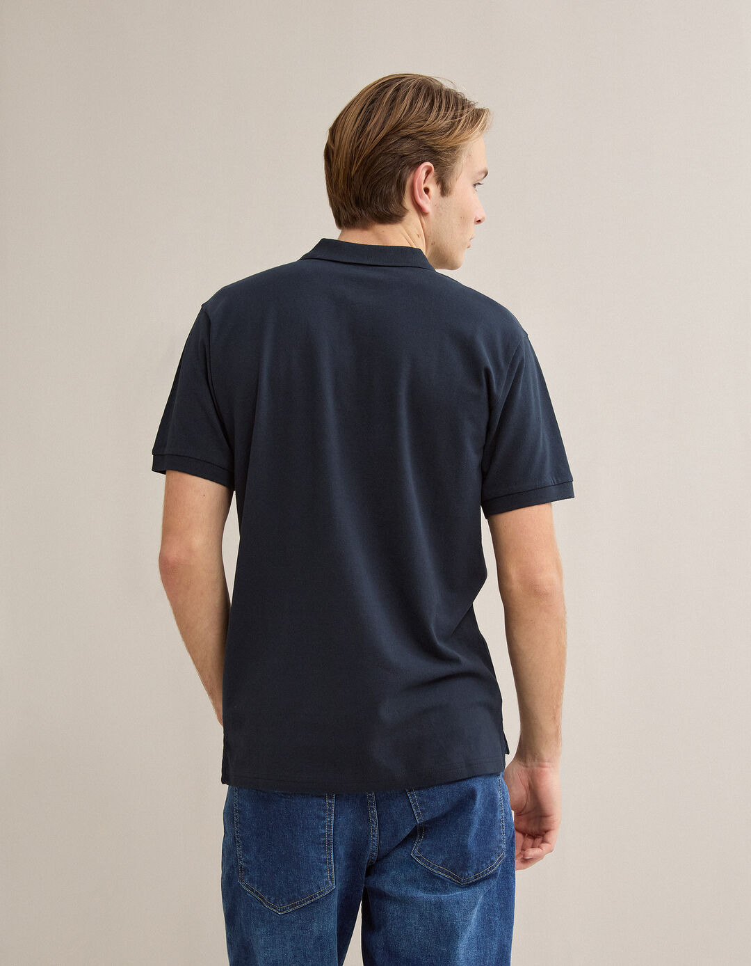 Polo Piquet, Homem, Azul Escuro