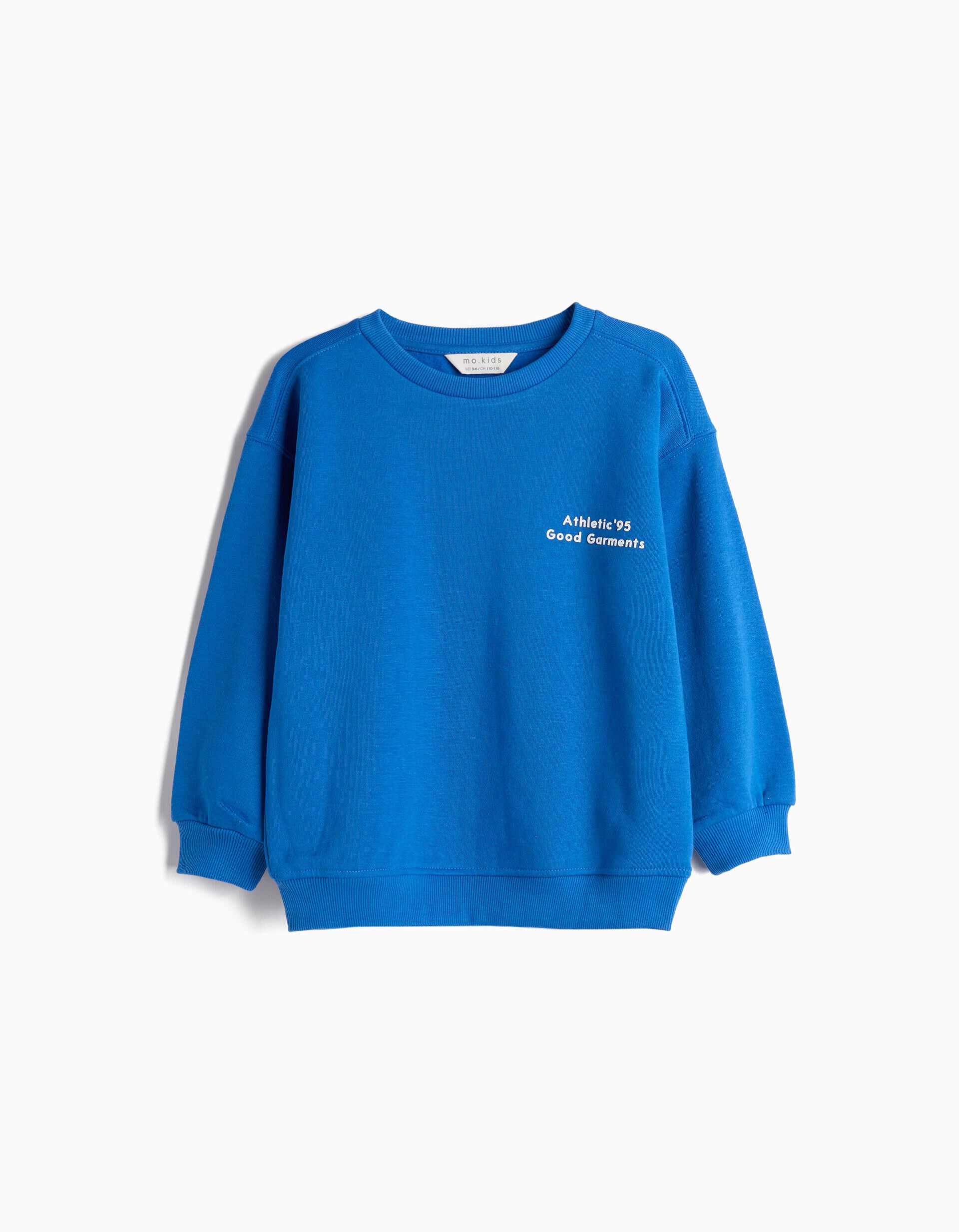 Comprar Online Sweatshirt de Felpa Estampado, Menino, Azul