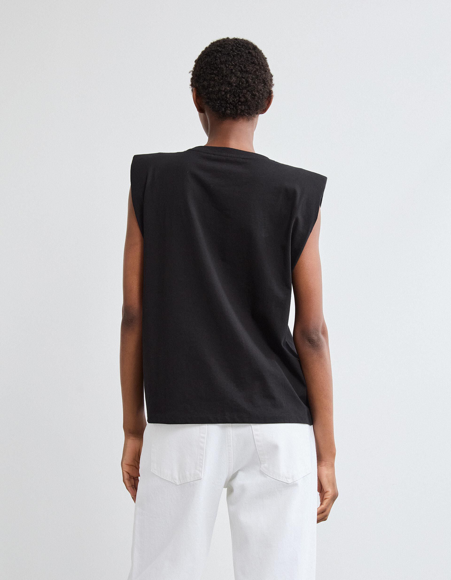 Comprar Online T-shirt Ombreiras, Mulher, Preto