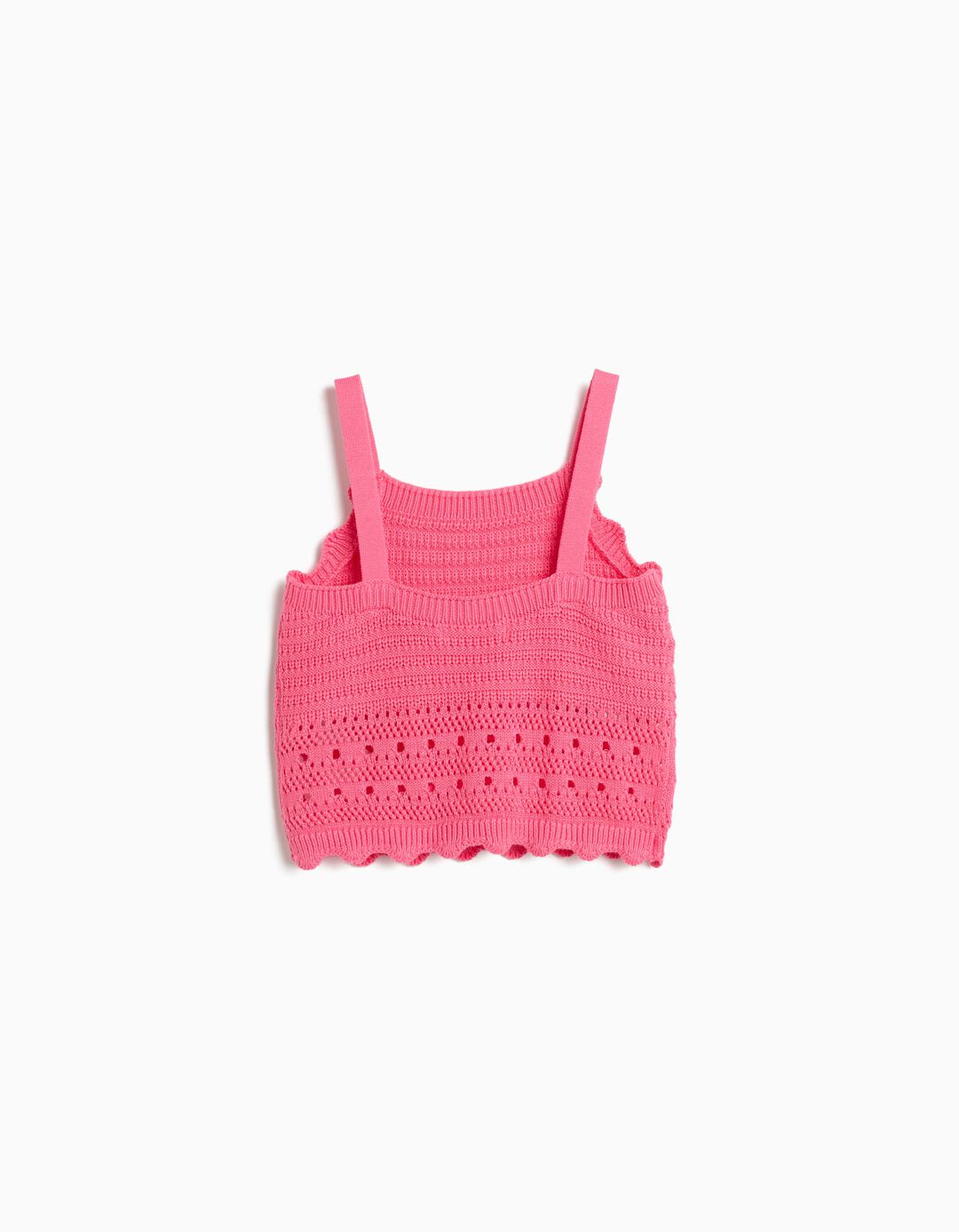 Top Crochet, Menina, Rosa