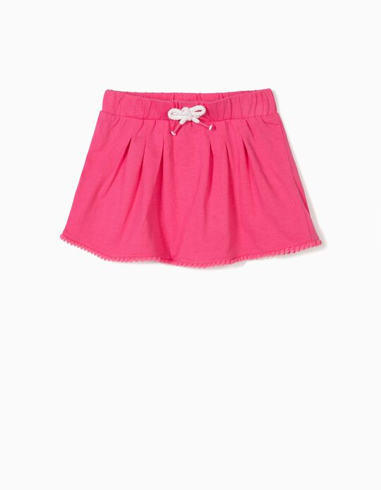Saia Jersey para Beb&eacute; Menina, Rosa
