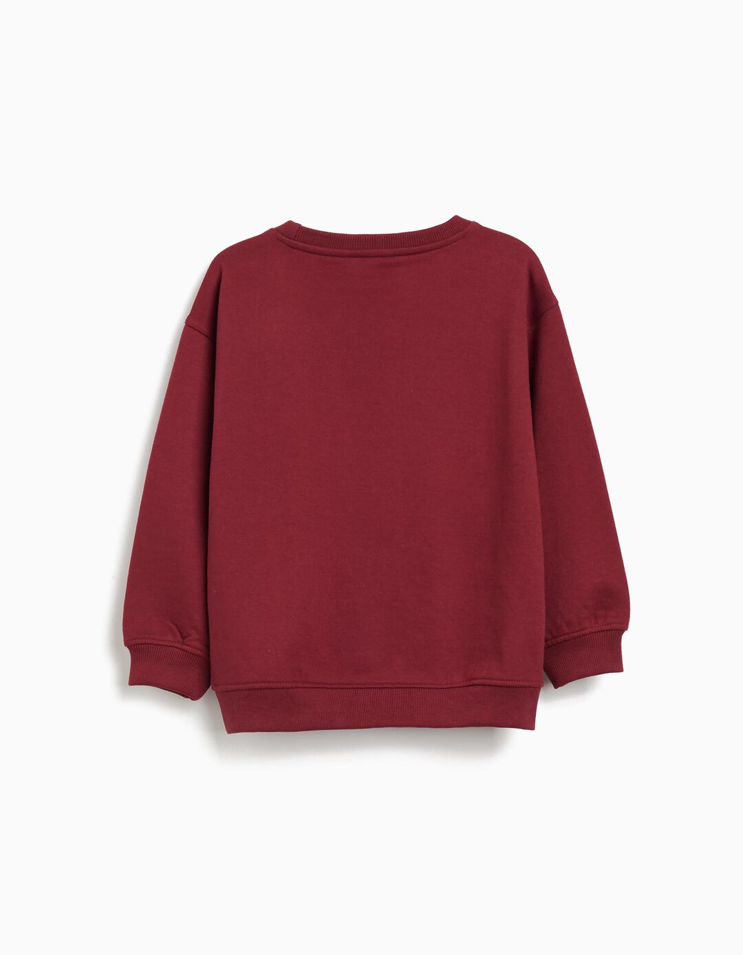 Sweatshirt de Felpa, Menino, Vermelho Escuro