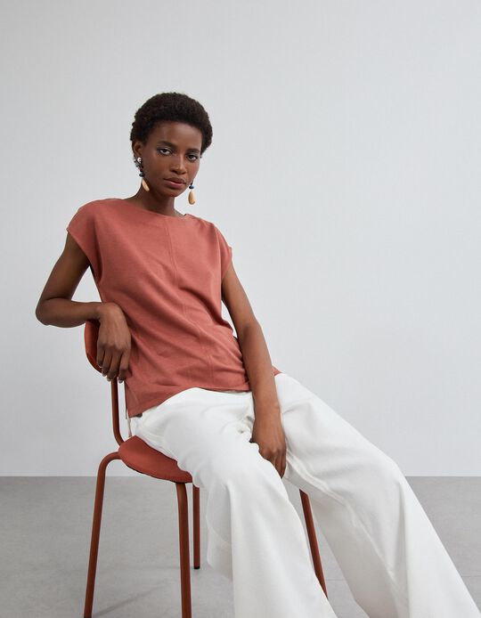 Comprar Online T-shirt Fluida, Mulher, Telha