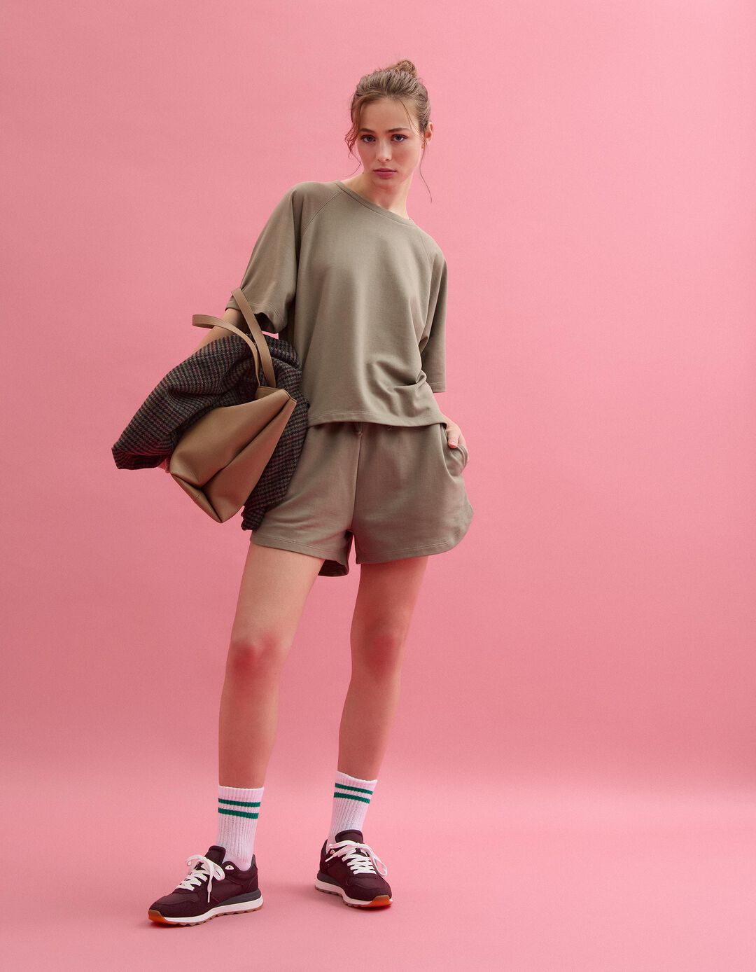 Cal&ccedil;&otilde;es Fleece, Mulher, Verde