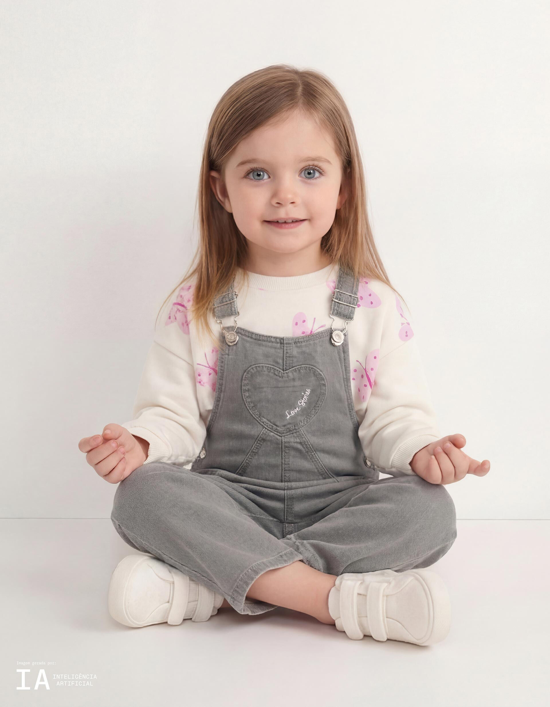 Comprar Online Jardineiras de Ganga, Menina, Cinzento