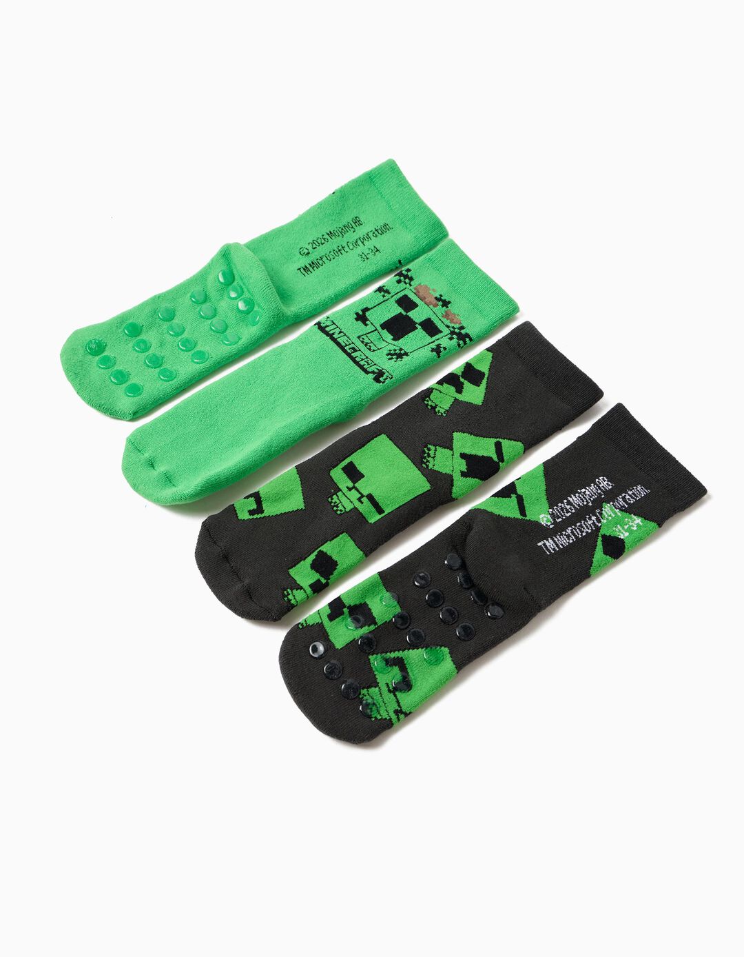 Pack 2 Pares De Meias 'Minecraft', Menino, Multicolor