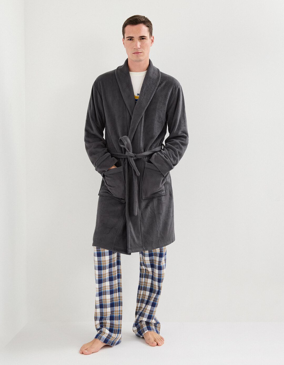 Robe, Homem, Cinzento Escuro