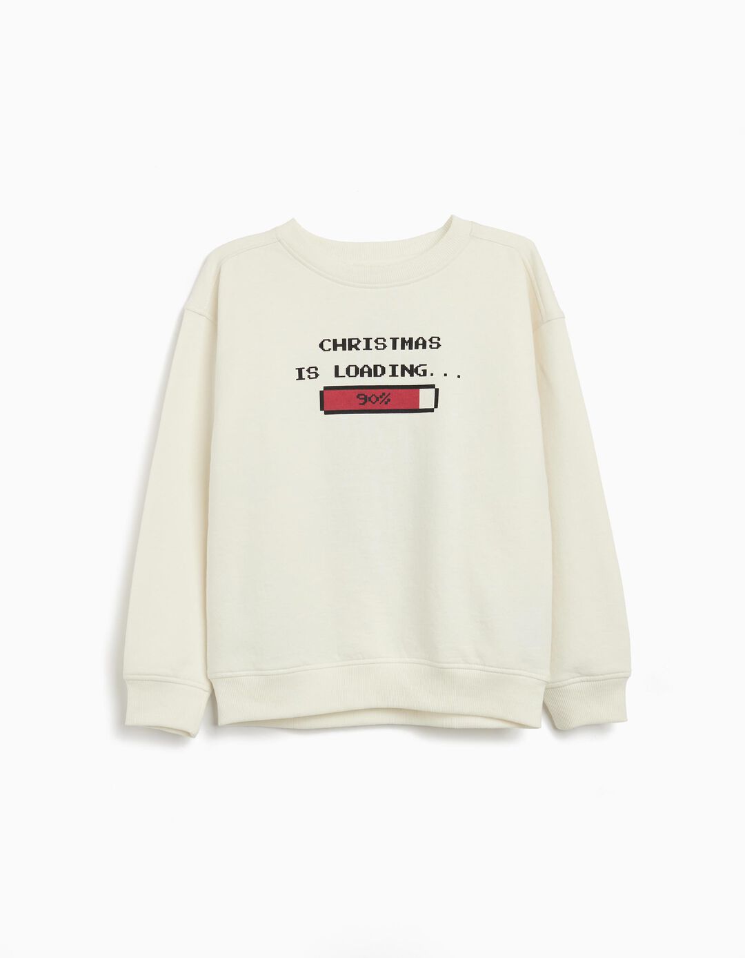 Sweatshirt de Natal, Menino, Branco