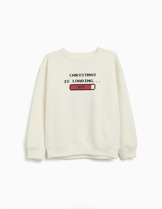 Comprar Online Sweatshirt de Natal, Menino, Branco