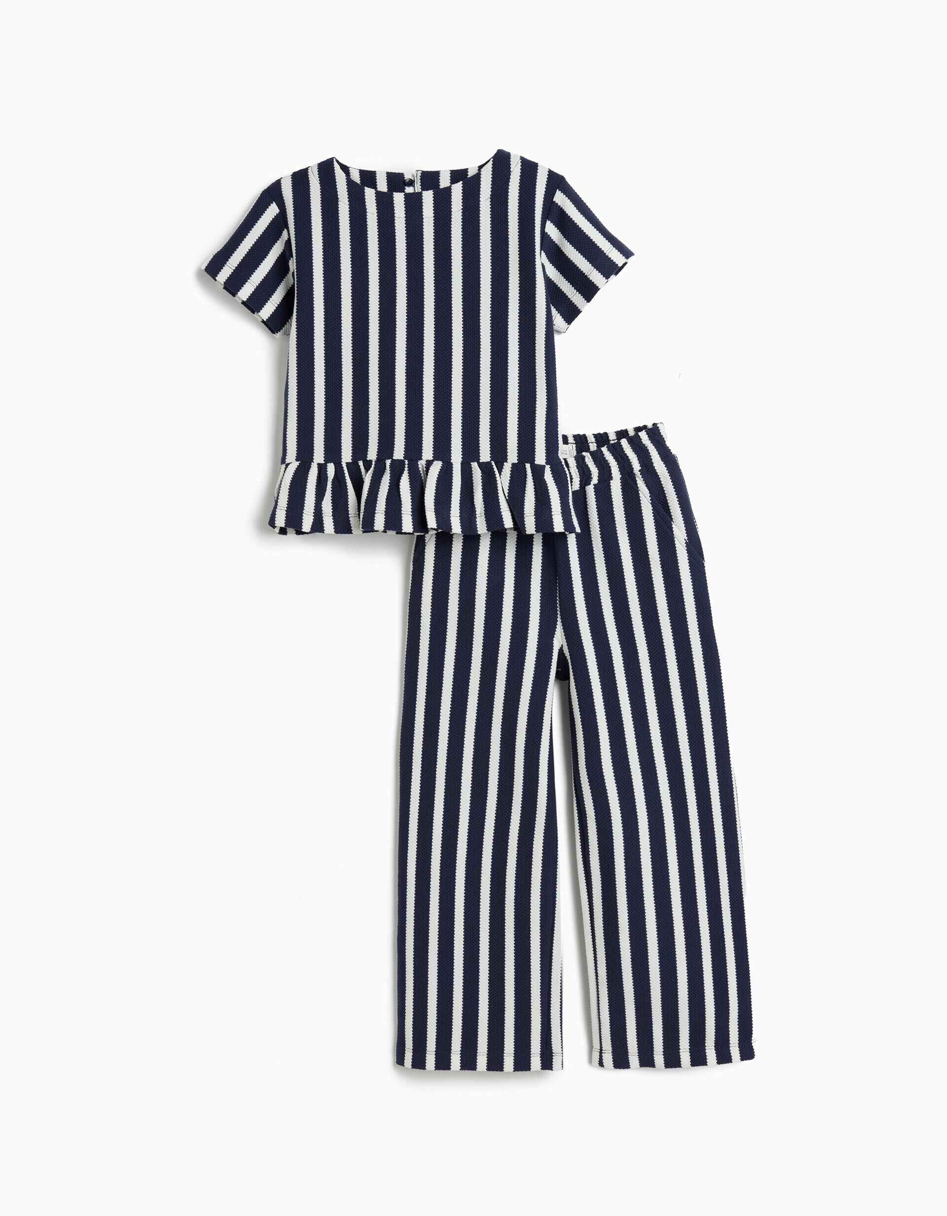 Comprar Online Conjunto T-shirt e Cal&ccedil;as, Menina, Azul Escuro