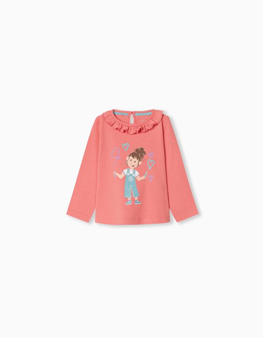 Long-sleeved T-shirt, Baby Girls, Pink
