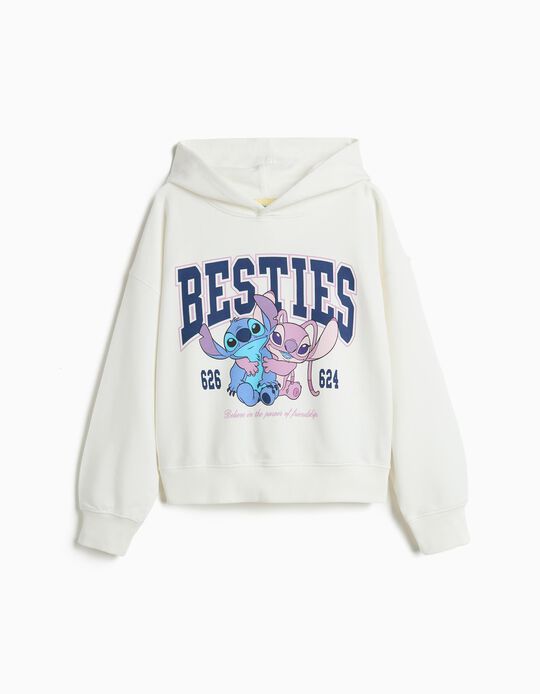 Comprar Online Sweatshirt Capuz 'Stitch' &copy;Disney, Menina, Branco