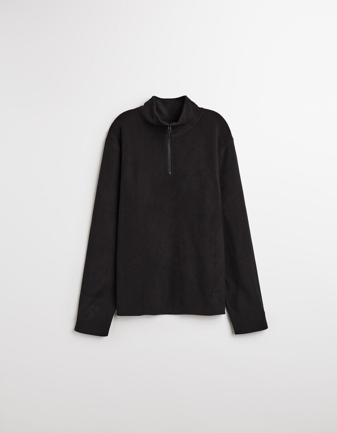 Camisola Polar com Fecho, Homem, Preto