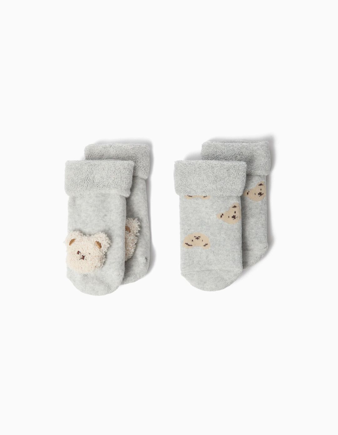 Pack 2 Pares De Meias Com Urso, Menino, Multicolor