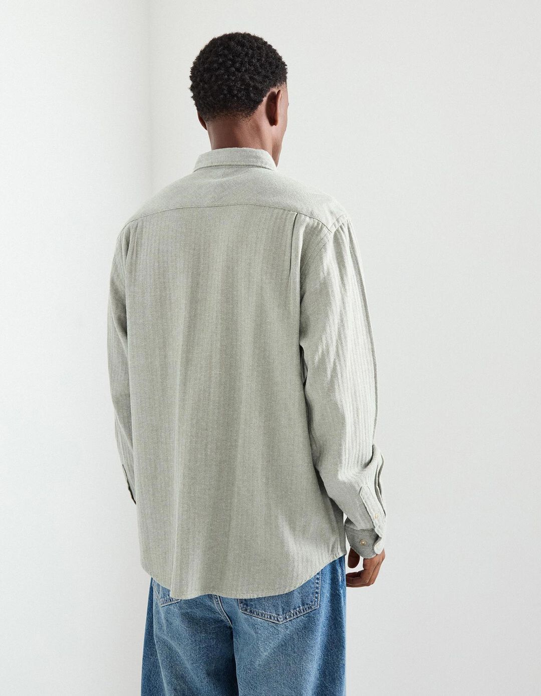 Camisa, Homem, Verde