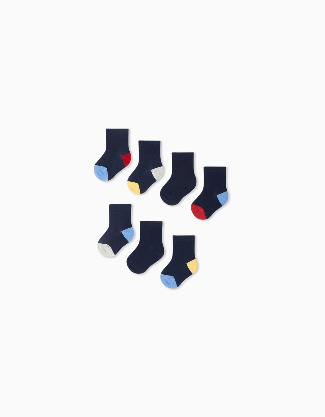 Pack 7 Pairs of Socks, Baby Boy, Multicolor