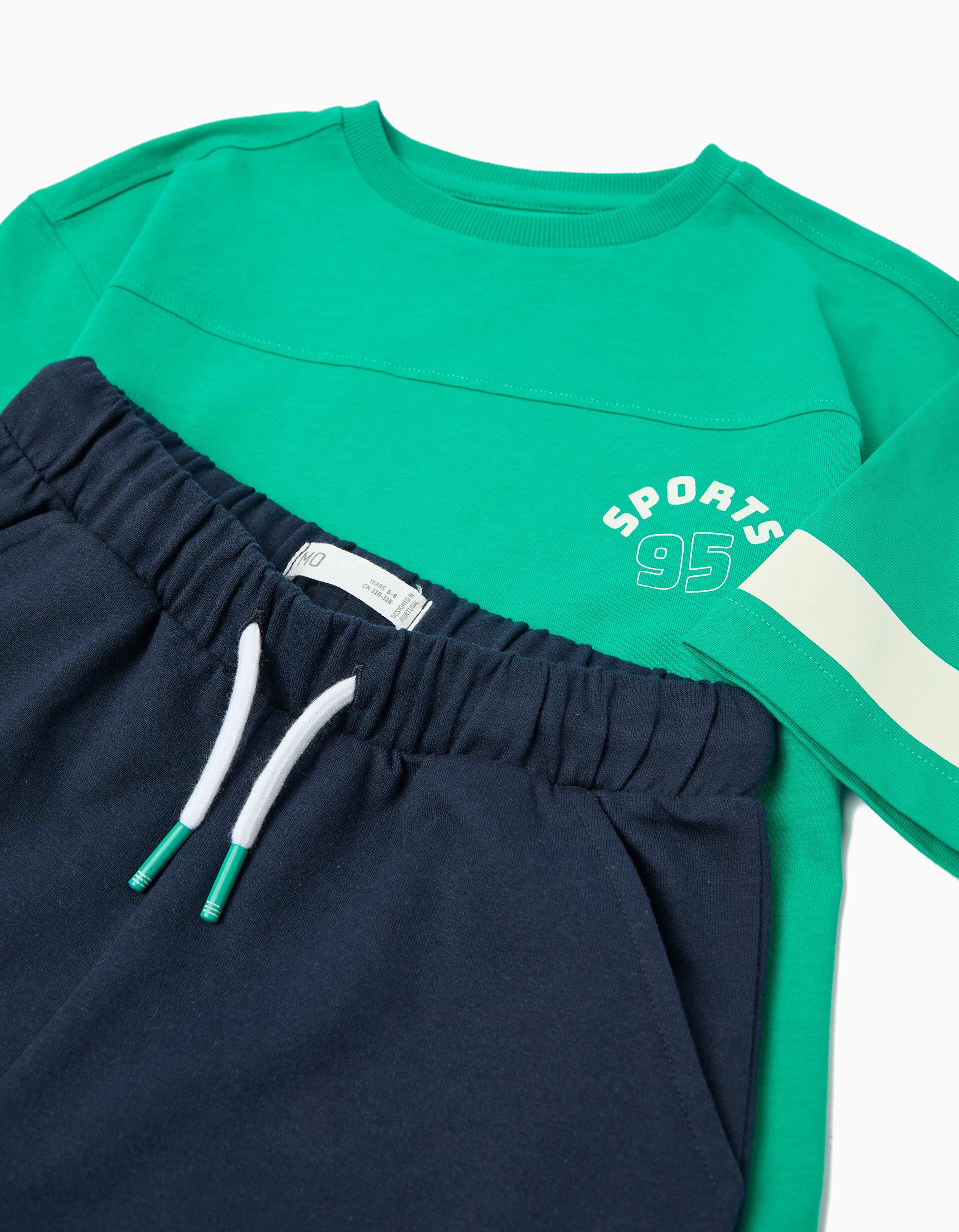Comprar Online Conjunto T-shirt e Cal&ccedil;&otilde;es, Menino, Verde