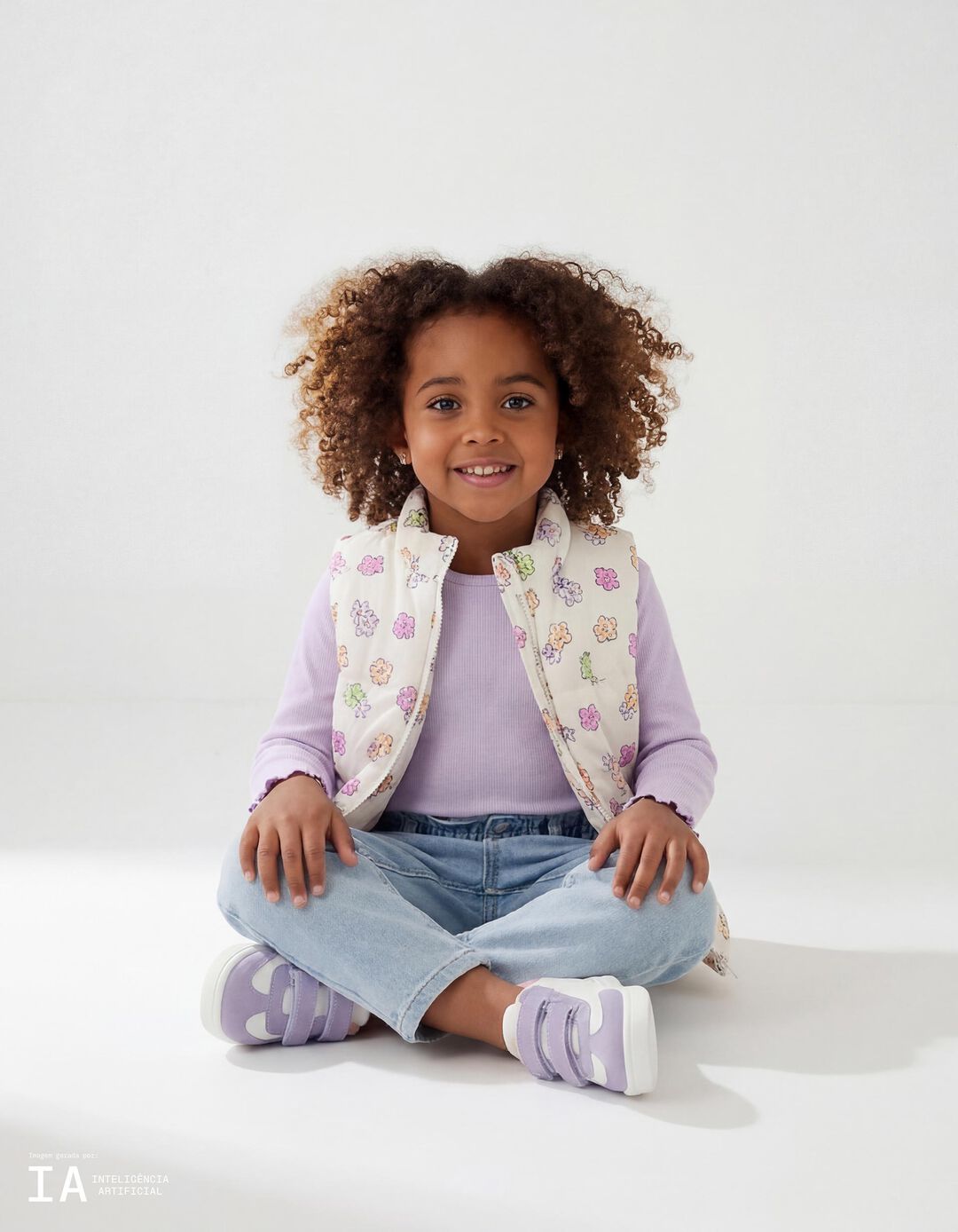 Colete, Menina, Branco