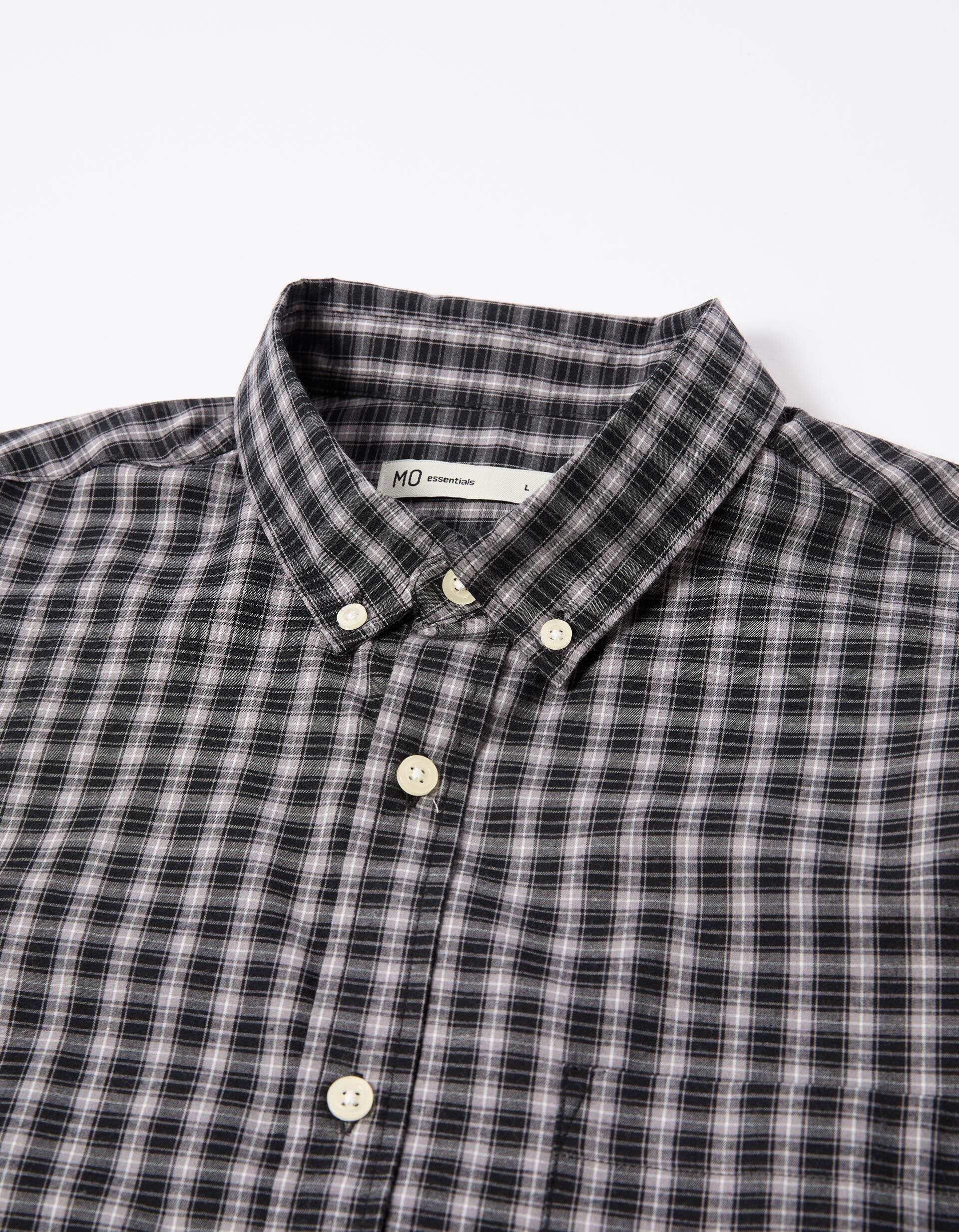 Comprar Online Camisa de Xadrez, Homem, Cinzento Escuro