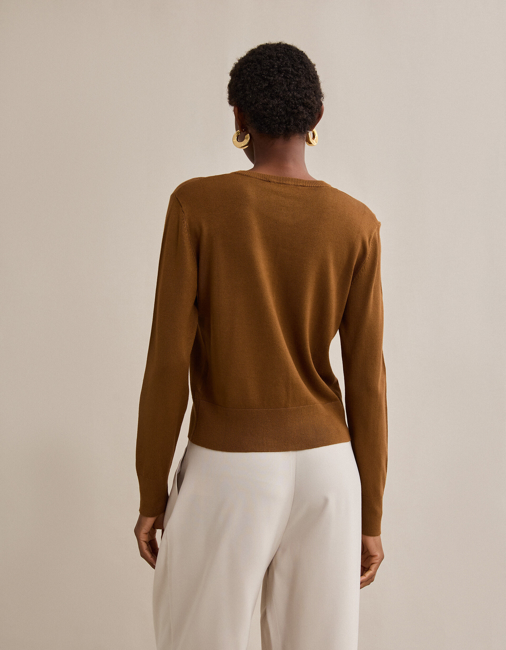 Comprar Online Casaco de Malha, Mulher, Bege