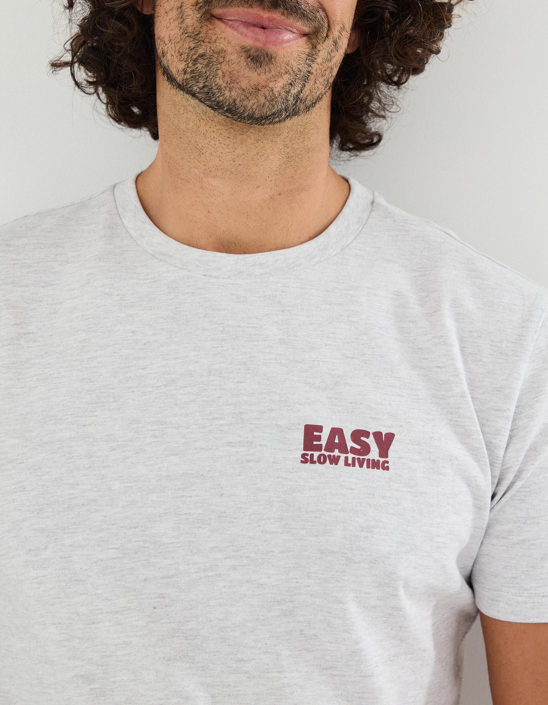 Comprar Online T-shirt Print, Homem, Cinzento Claro