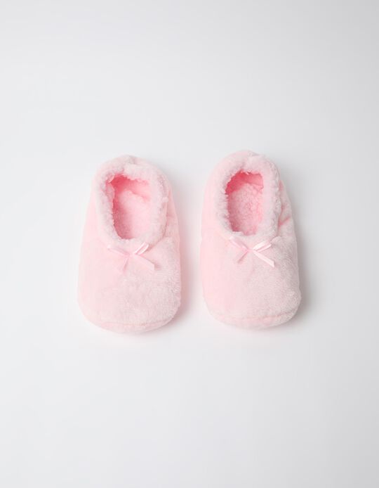 Comprar Online Pantufas Com La&ccedil;o, Mulher, Rosa