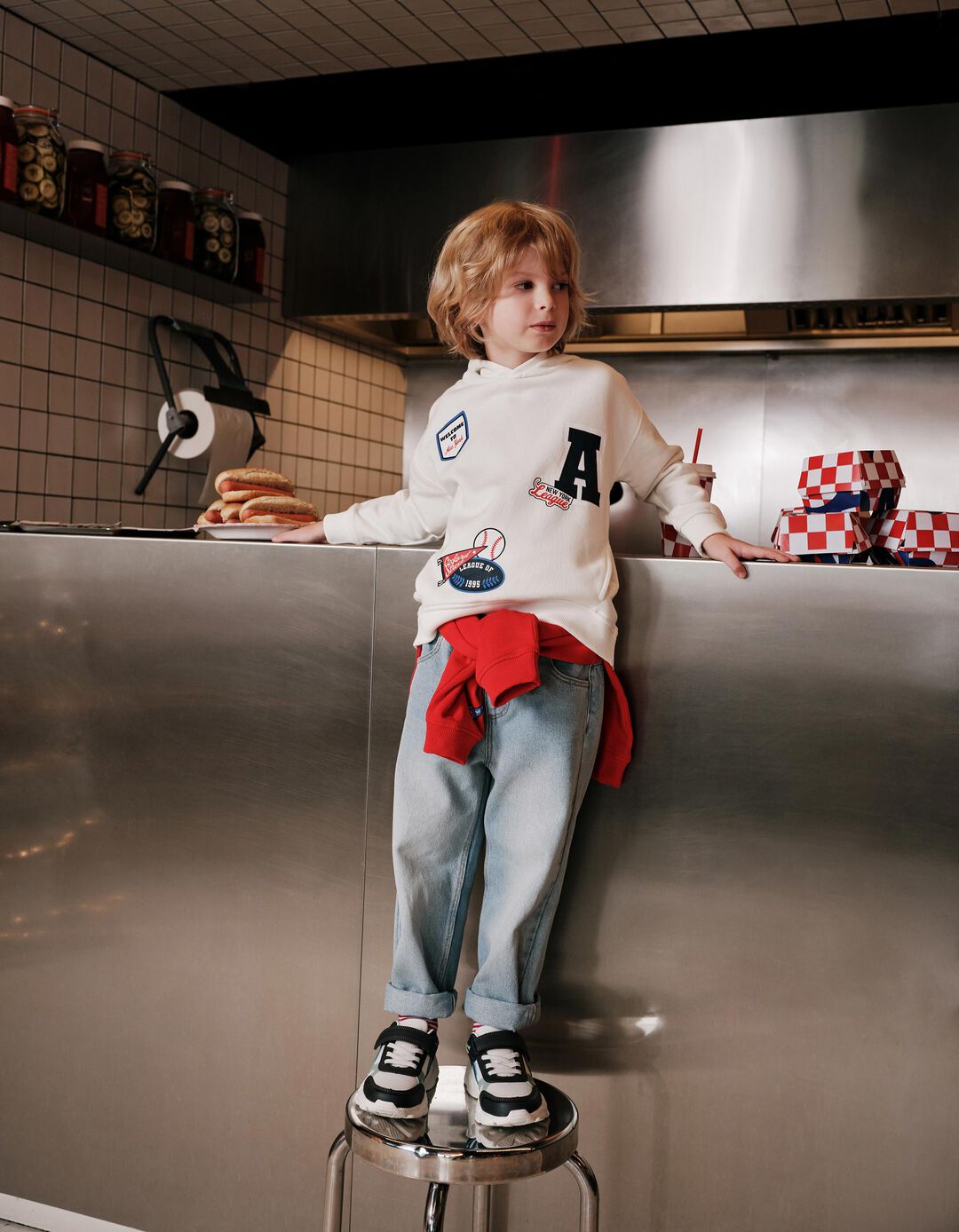 Joggers de Ganga, Menino, Azul Claro