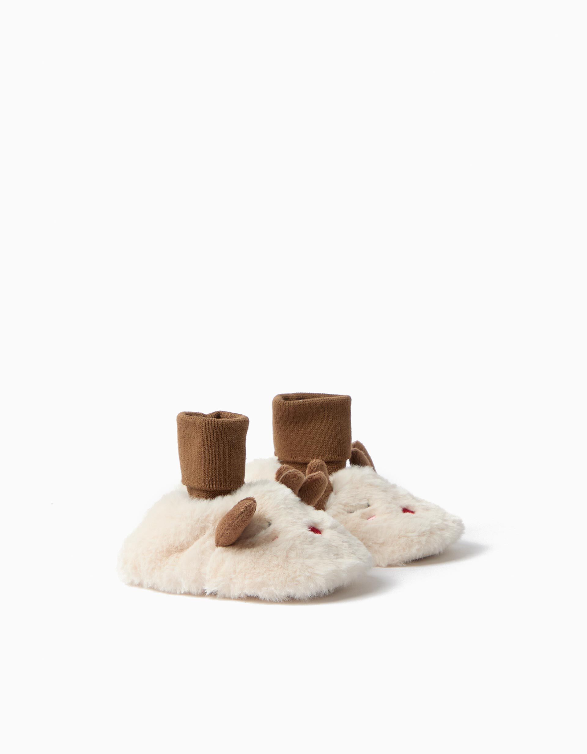 Comprar Online Pantufas De Natal, Menino, Bege