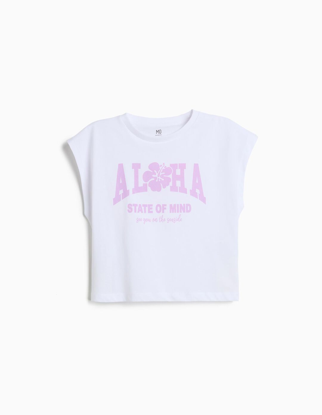 T-shirt Estampada, Menina, Branco