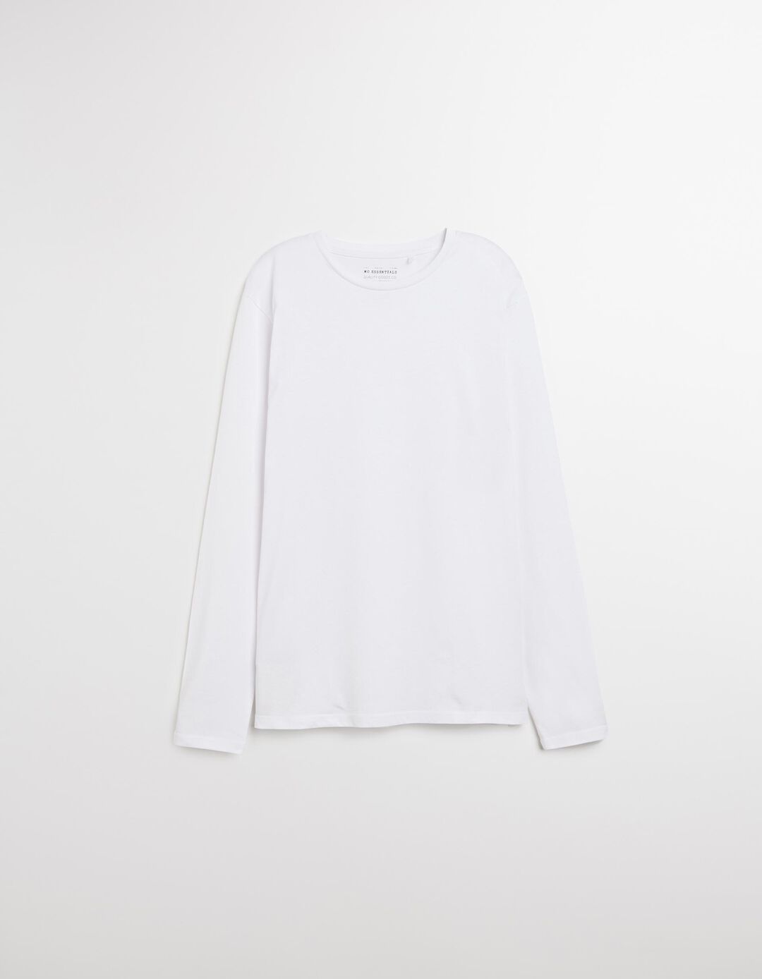 T-shirt Manga Comprida, Homem, Branco