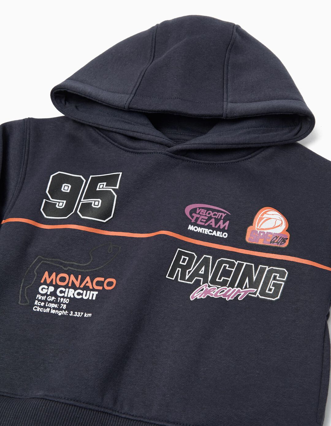 Sweatshirt com Capuz, Menino, Azul Escuro