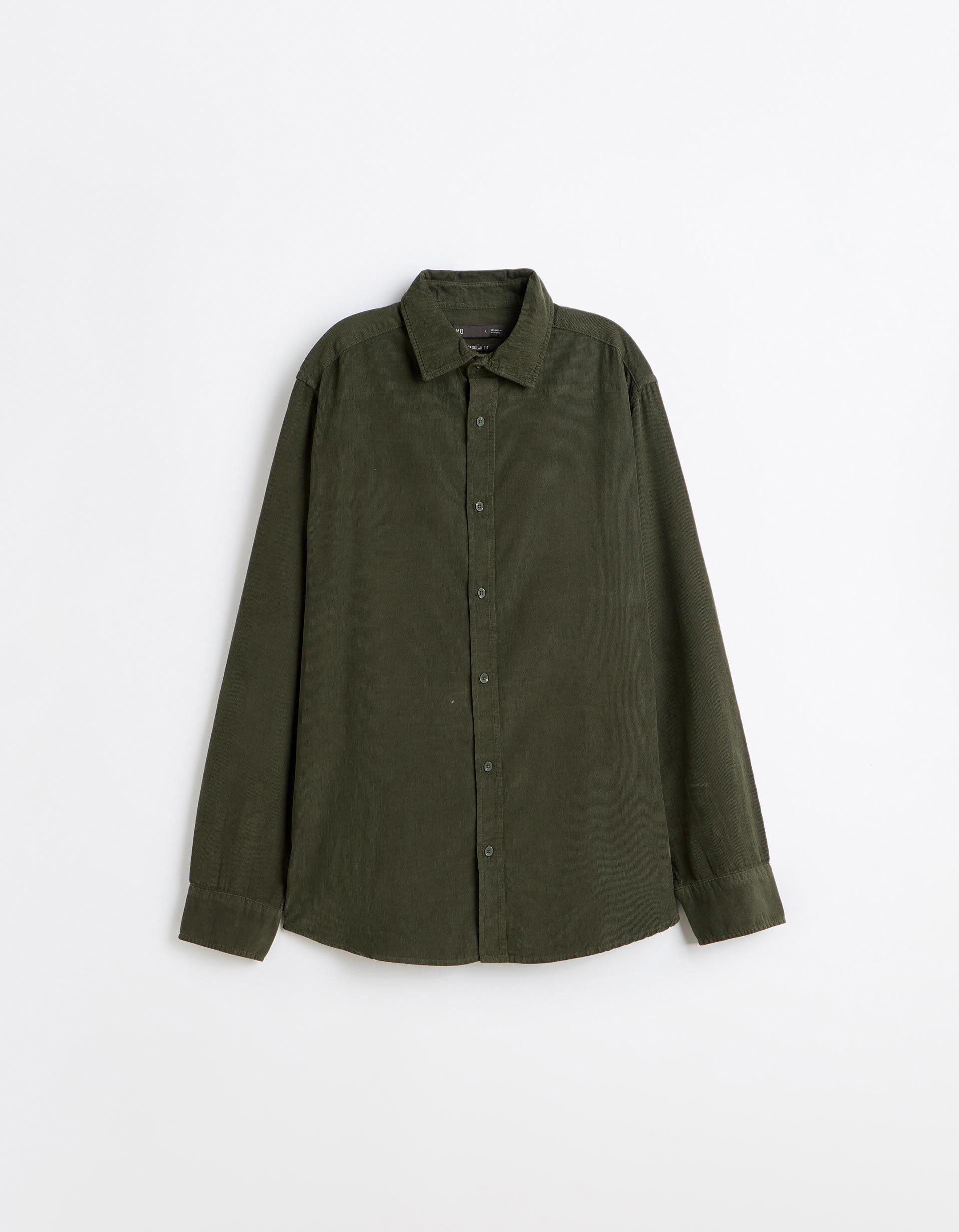 Comprar Online Camisa Em Bombazina, Homem, Verde Escuro