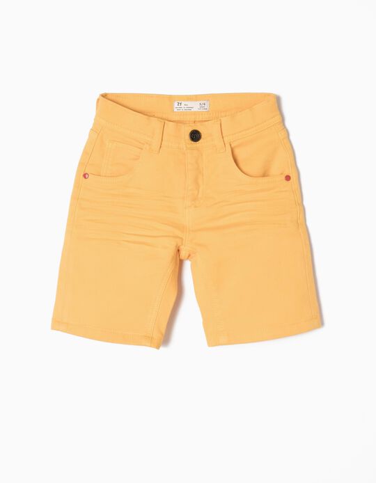 Yellow Denim Shorts