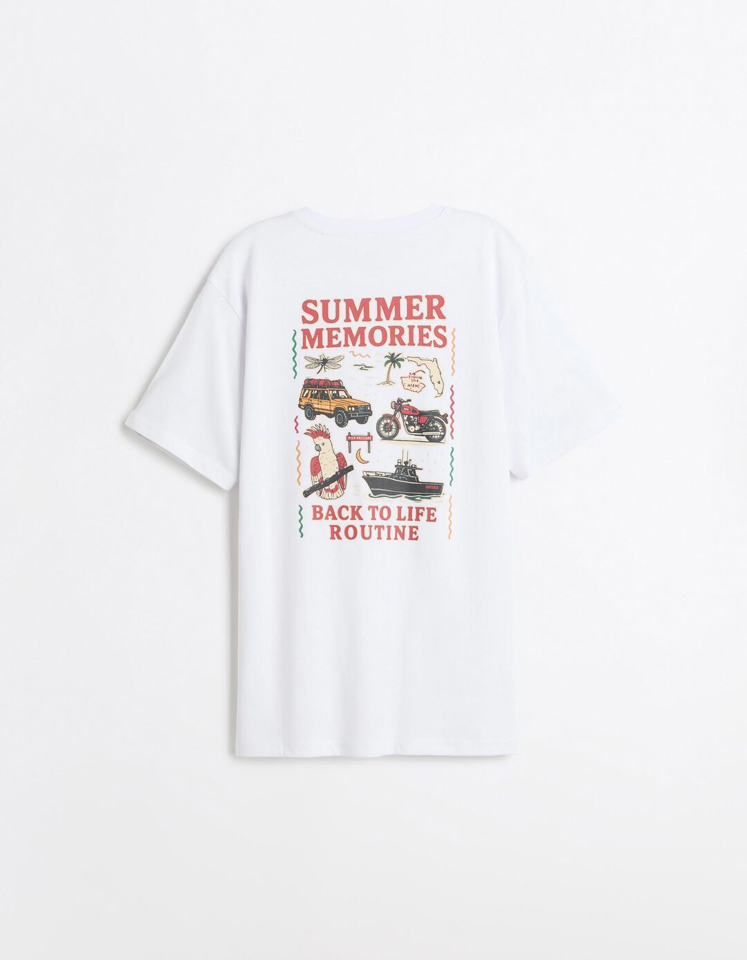 T-shirt Jersey Estampada, Homem, Branco