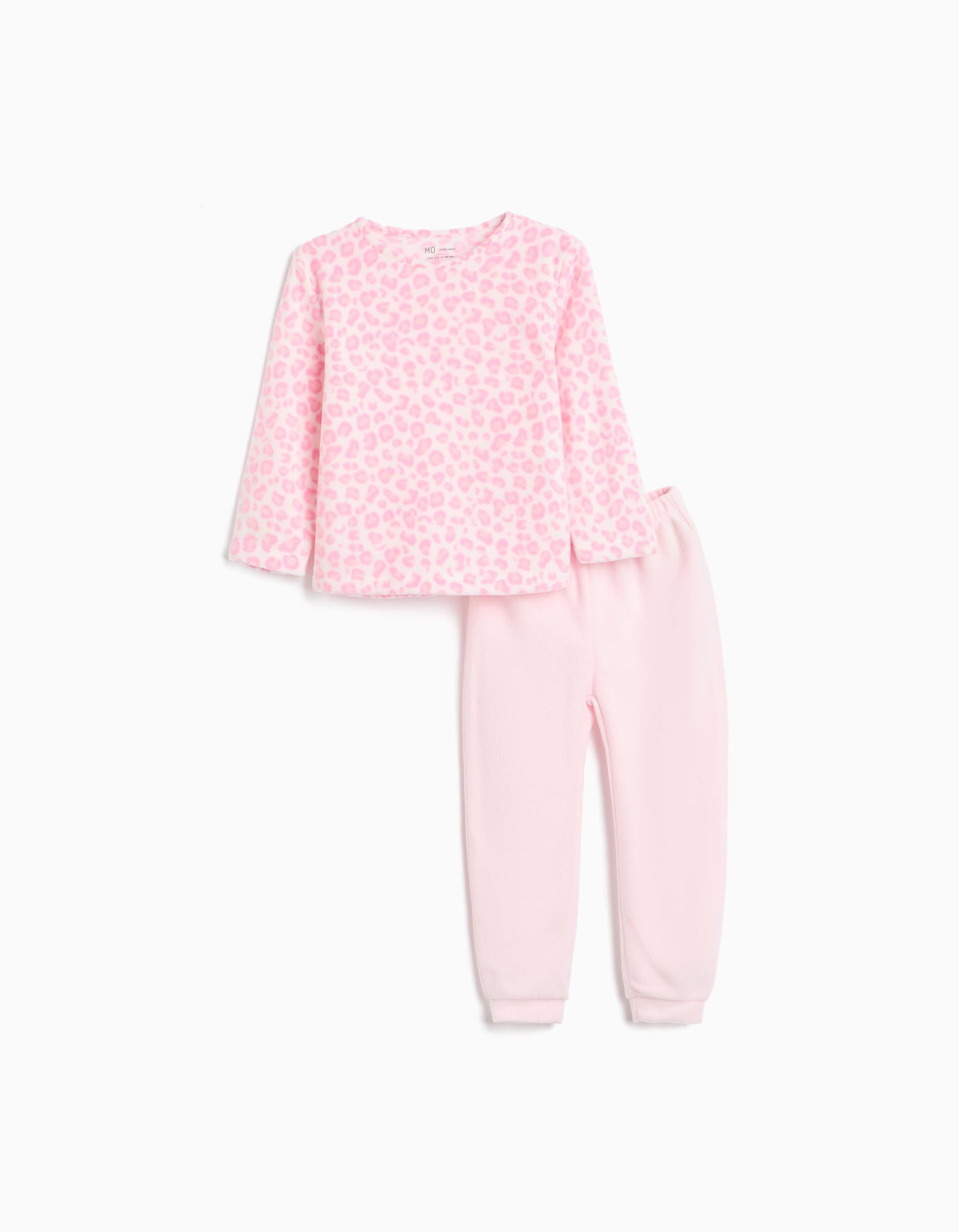 Comprar Online Pijama Polar Animal Print, Menina, Rosa