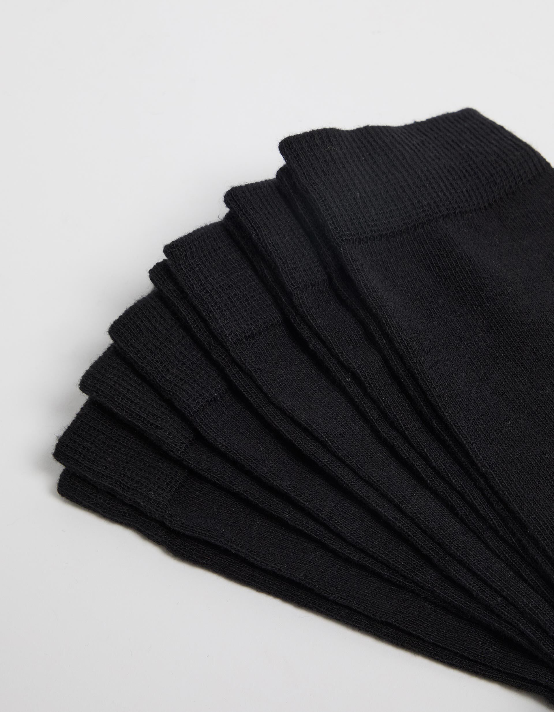 Comprar Online Pack 5 Pares de Meias Lisas, Homem, Preto