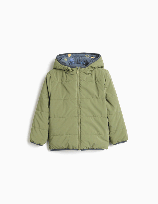 Comprar Online Casaco Acolchoado Revers&iacute;vel, Menino, Verde Escuro