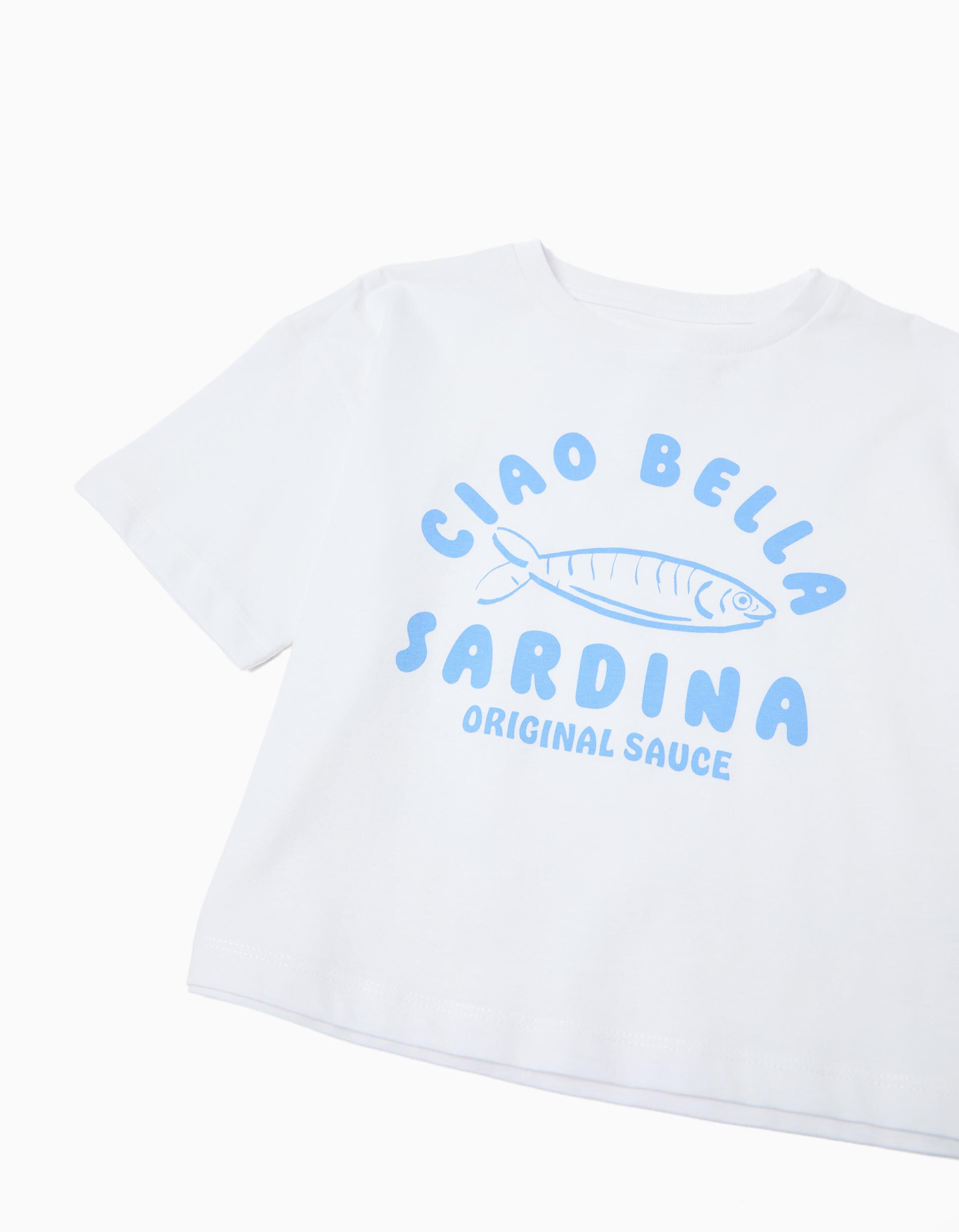 Comprar Online T-shirt Estampada, Menina, Branco