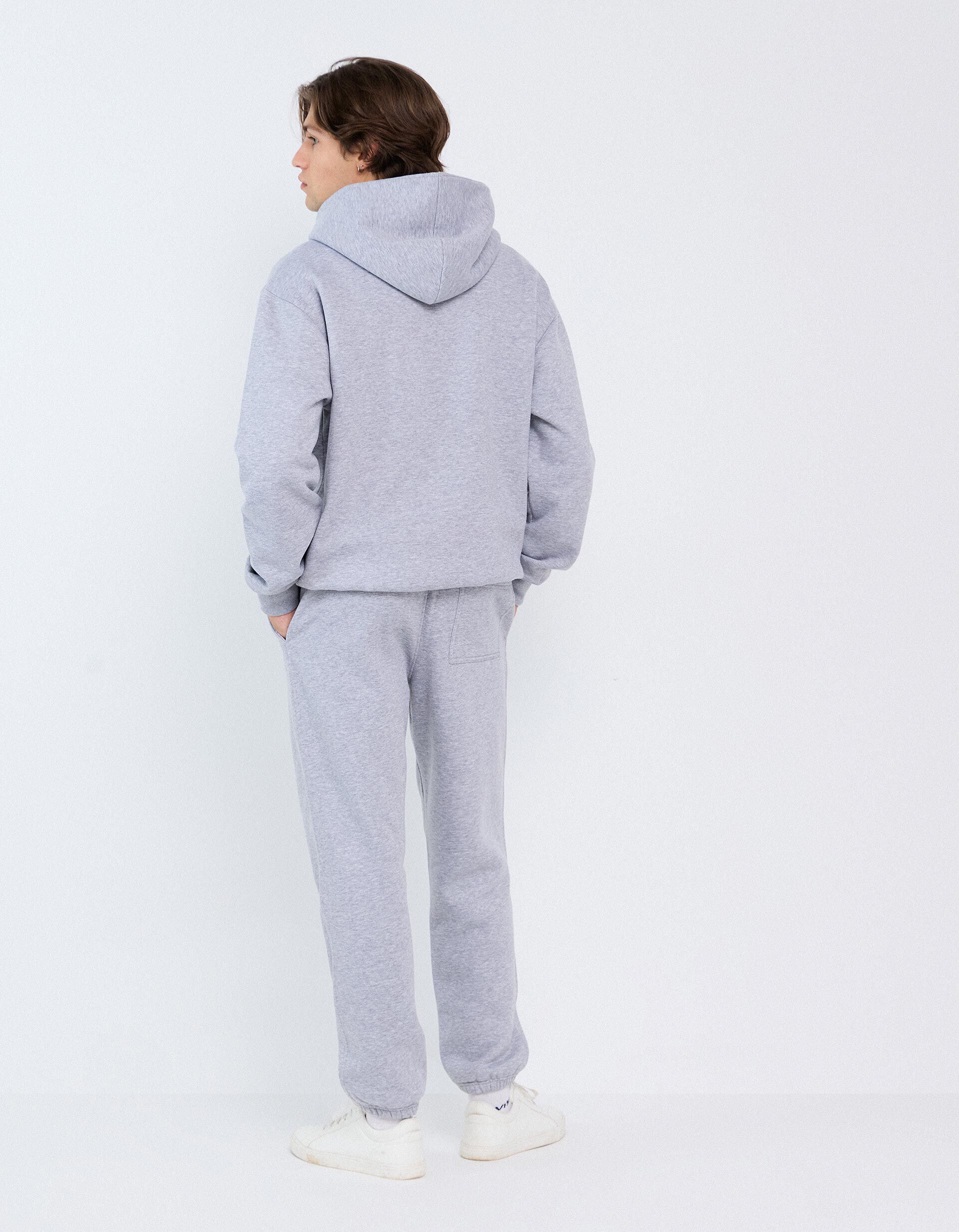 Comprar Online Cal&ccedil;as Jogger De Felpa, Homem, Cinzento