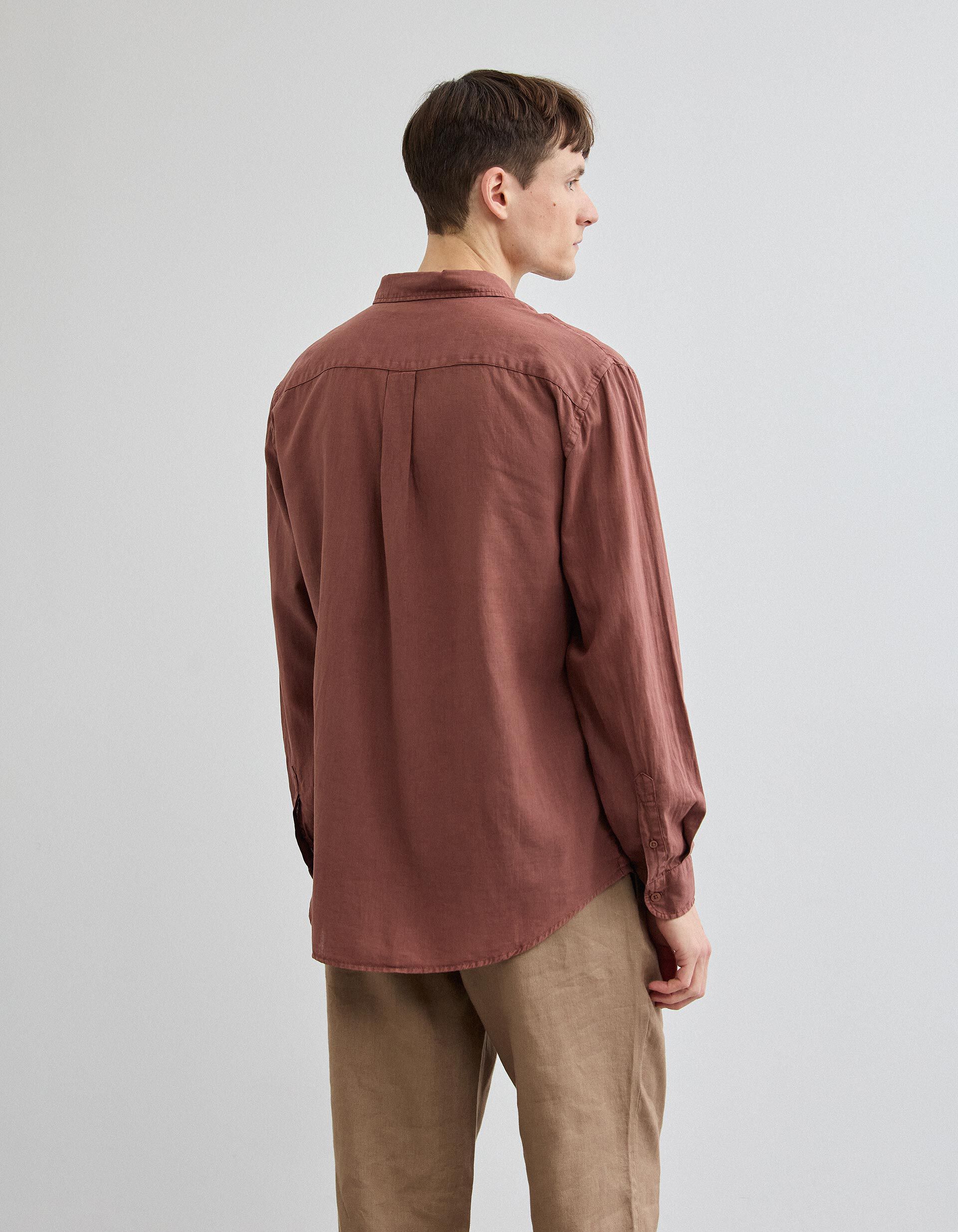 Comprar Online Camisa com Linho, Homem, Castanho