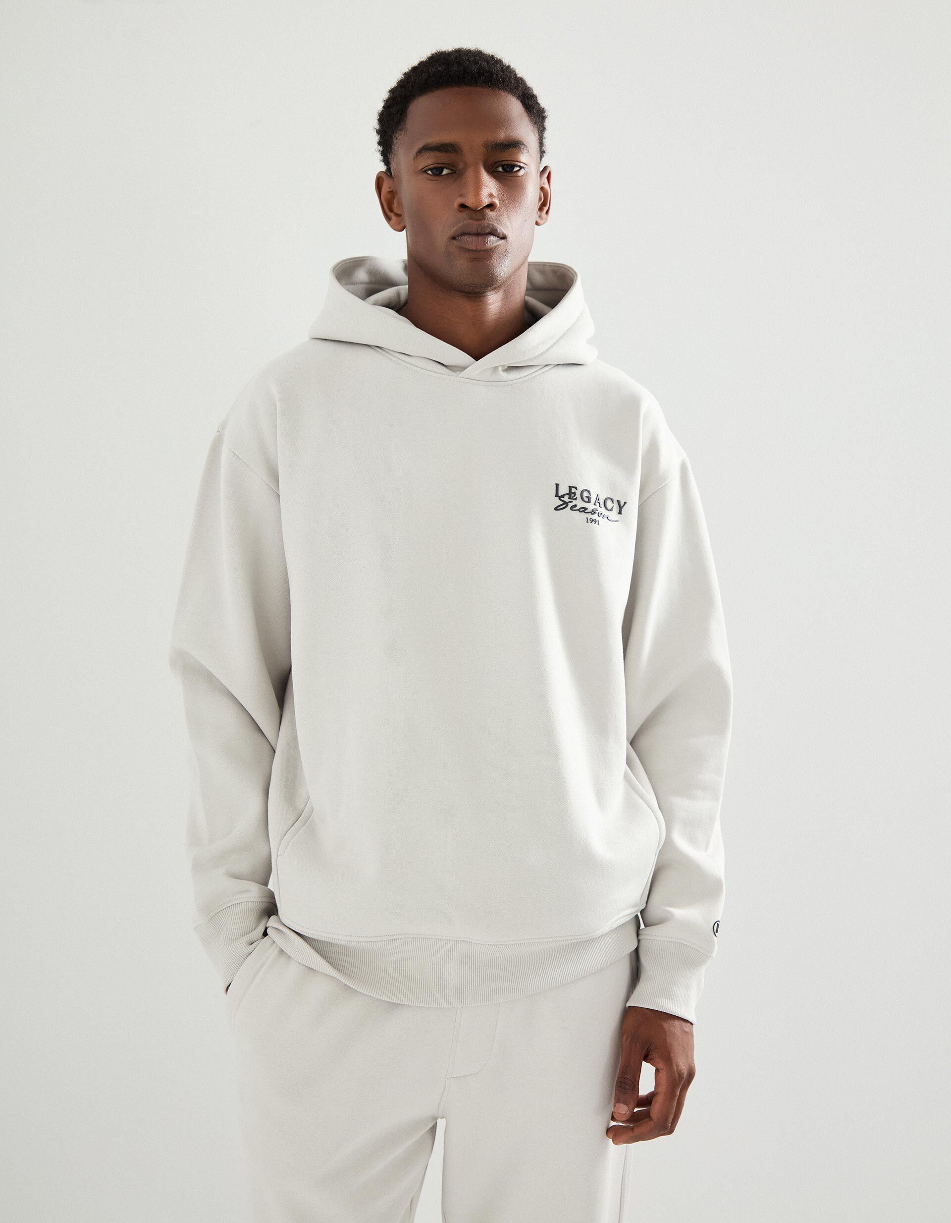 Comprar Online Sweatshirt Felpa com Capuz, Homem, Bege Claro