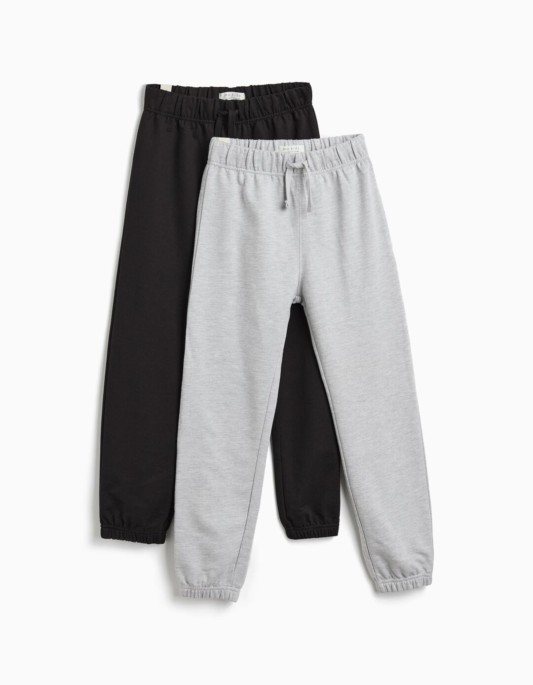 Pack 2 Joggers de Felpa, Menino, Cinzento Claro