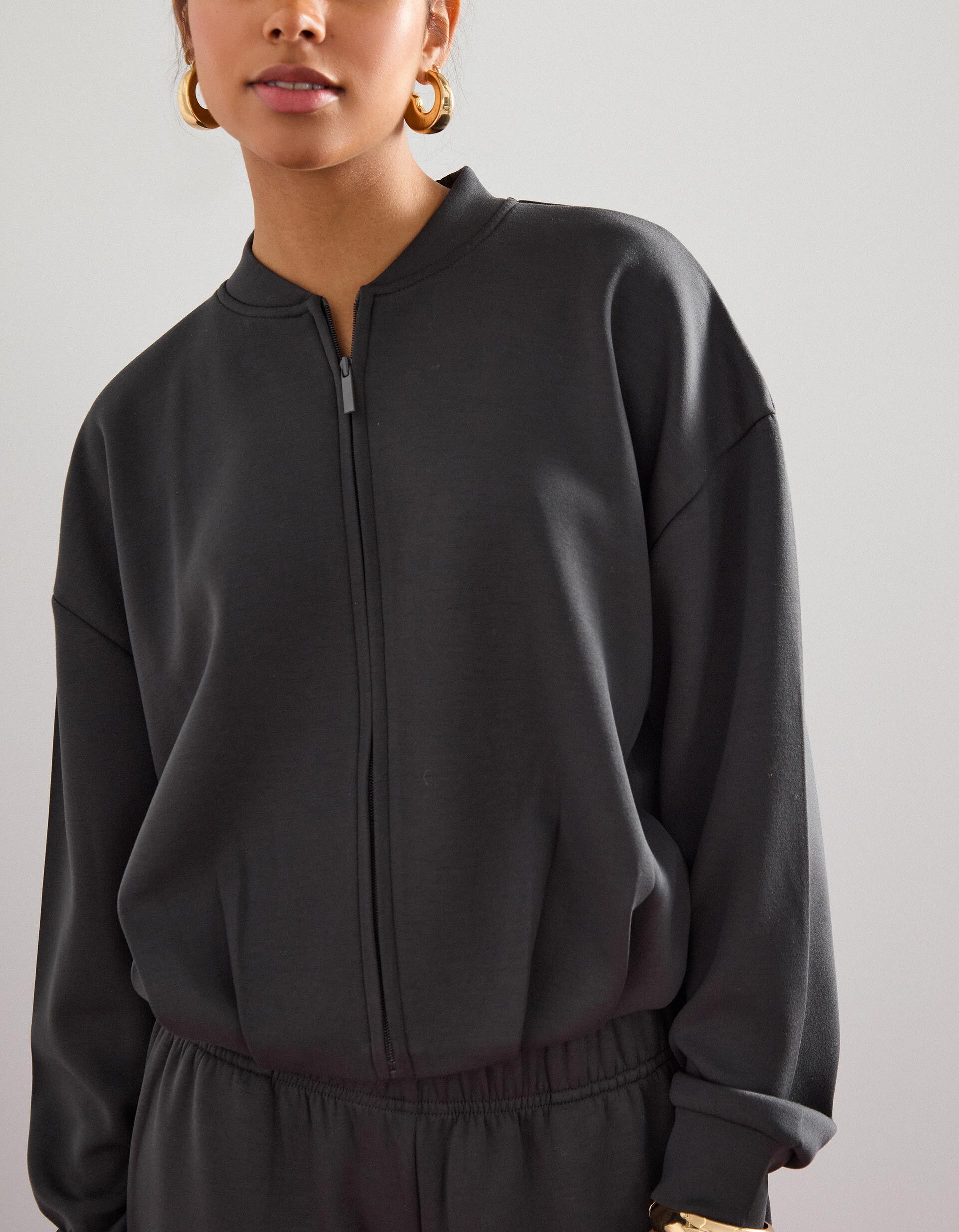 Comprar Online Bomber, Mulher, Cinzento Escuro