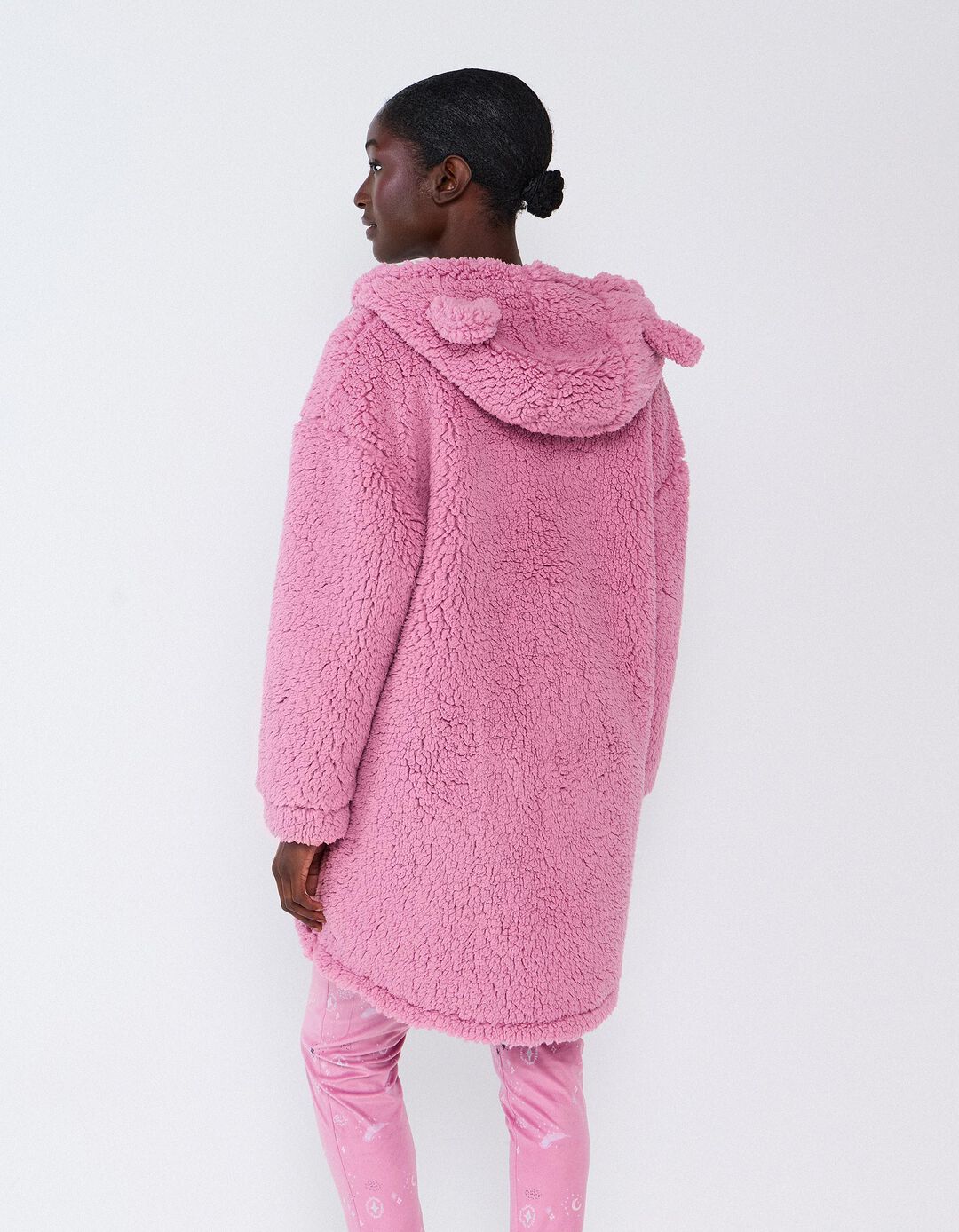 Robe Sherpa, Mulher, Rosa