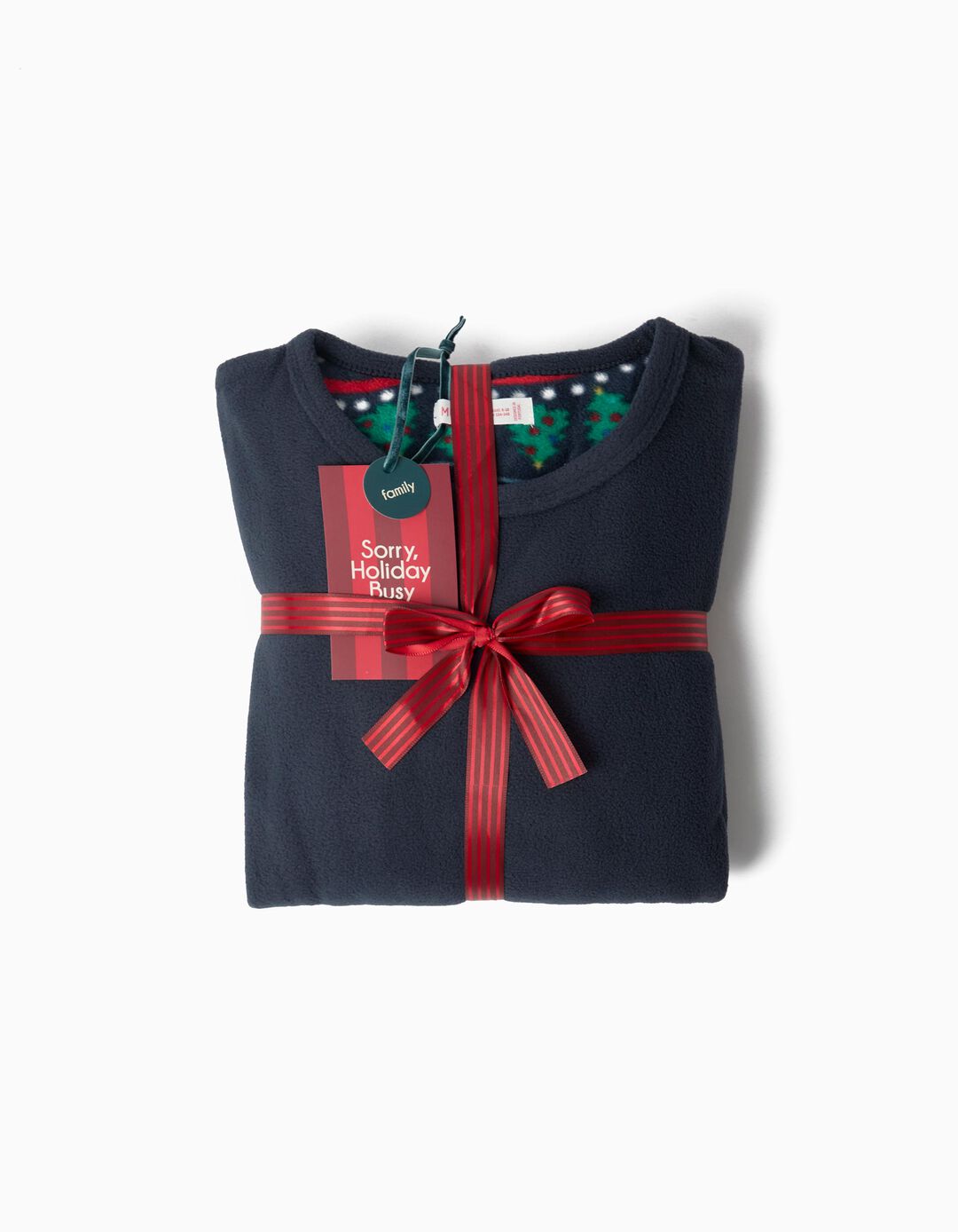 Pijama Polar De Natal, Menino, Azul Escuro
