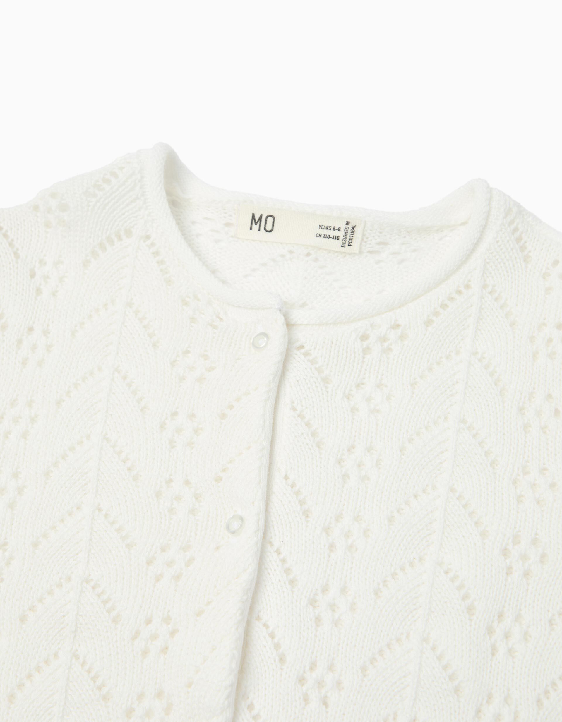 Comprar Online Casaco de Malha, Menina, Branco